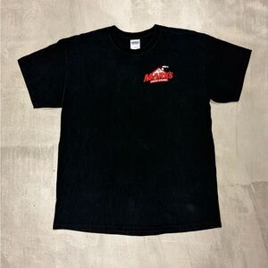 Gildan Black Tee with Red Logo